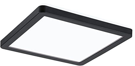 Paulmann 71014 LED Panel Atria Shine 190x190mm eckig incl. 1x11,2 W Tageslichtweiß Schwarz Lichtpanel Kunststoff Deckenpanel 4000 K