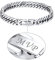Bandmax Unisex personalisiert Armband Edelstahl Panzer Armband 8mm massive kubanische Gliederarmband 19cm schwere Panzerkette Link Chain Bracelet Modeschmuck Accessoire für Frauen Jungen