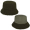 Seeberger Teddy Fur Wendehut Bucket Hat Fischerhut Kunstfellhut Damenhut Stoffhut (One Size - Oliv)