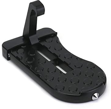 QWORK Auto Türstufe Klappbare Autotür Pedal Klappleiter, mit Sicherheitshammerkopf, multifunktional für die meisten SUV Jeep LKW Minifahrzeuge