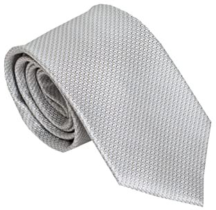 VIZENZO Corbata para hombres rayas (Gris claro)