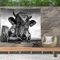 Ulticool – Kuh Schwarz Weiß Tiere - Wandteppich Poster - 200x150 cm - Gartenposter - Wandteppich groß – Dekoration Zubehörteil für Garten und Wohnzimmer