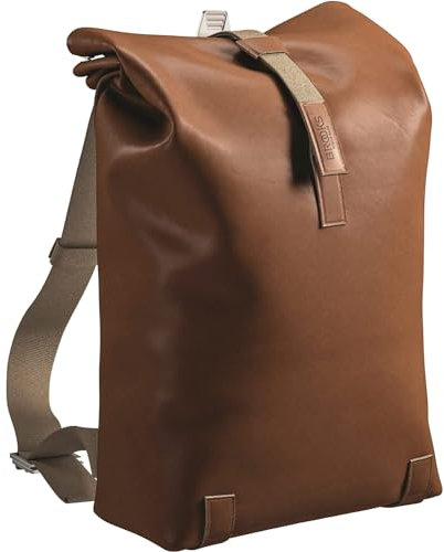 Brooks England Pickwick Leather Small Rolltop Rucksack Cognac