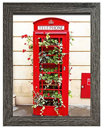 SESEAT 20,3 x 25,4 cm Bilderrahmen, dunkelgrau, Displaybilder für Wand und Tischplatte, 1 Stück