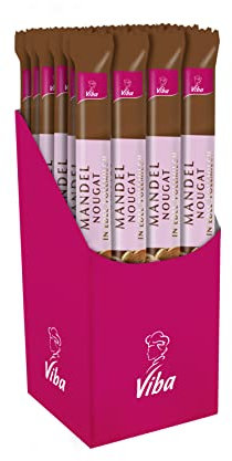 Viba Nougat-Schokoladen Stick, (Mandel, 24 x 40 g)