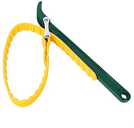 Ölfilter Bandschlüssel Gummi Mannesmann Schraubenschlüssel Ø max. 150 mm, Verstellbarer Bandschlüssel Gurtschlüssel für Rohren Jar Deckel Entfernung Auto Repair, 12 Zoll