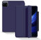 GIOPUEY Funda Compatible con Xiaomi Pad 6, Cubierta Trasera de Silicona Suave [Textura Similar a la Piel] - Azul Oscuro