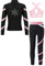 Jowowha Mädchen Trainingsanzug Sportanzug Glitzer Langarm Sweatjacke + Hose Sport Leggings Eiskunstlauf Anzug Yoga Gymnastik Eislaufen Tanzkleidung Rosa 158-164