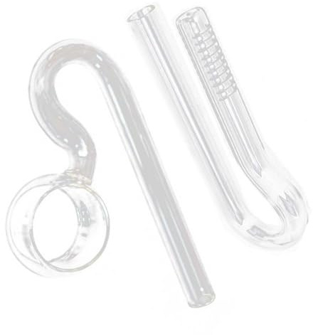 Baoblaze Aquarium Glass Lily Pipe Aquarium Water Plant Tank Inflow/outflow Easy to Install Clear Skimmer Glass Lily Pipe, 17mm