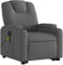 vidaXL Massagesessel, Sessel mit Aufstehhilfe Elektrisch, Relaxsessel mit Liegefunktion Vibrationsfunktion, Fernsehsessel Liegesessel Aufstehsessel, Dunkelgrau Stoff