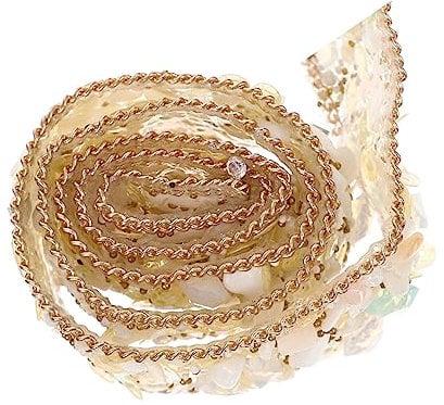 Operitacx 1 Rolle Selbstklebendes Strassband austauschbarer Kleiderbesatz goldenes Glitzerband bastelzubehör bastel zubehör Schleife Golddekor Multifunktions-Strassband exquisites Strassband