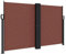 vidaXL Toldo Lateral Retráctil, Pantalla de Privacidad, Mosquitera Impermeable, Sombrilla para Jardín Balcón Patio Terraza, Marrón 140x600 cm