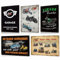 BUABUAMAR 5PC Blechschilder Set Simson Garage - DDR Nostalgie Motorrad Metallschild - Retro Schild Wanddeko Geschenke 20x30cm