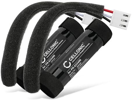 CELLONIC, Lautsprecherakku kompatibel mit Harman Kardon Onyx Studio 3 (2600mAh, 3.7V) 2X Ersatzakku PR-633496