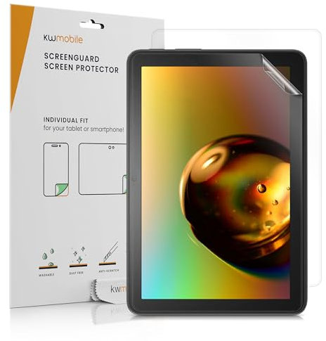 kwmobile 2X Tablet Schutzfolie kompatibel mit Amazon Fire HD 10 (13th Gen, 2023) Folie - Full Screen Protector - Tablet Displayfolie entspiegelt