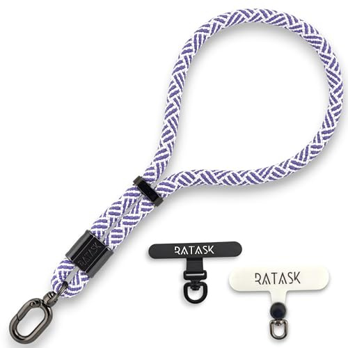 RATASK Adjustable Wrist Strap Lanyard, Rope Lanyard Wrist Strap for Mobile Phones, Cameras, Keyring, Keychain,Mobile Accessory Pendant