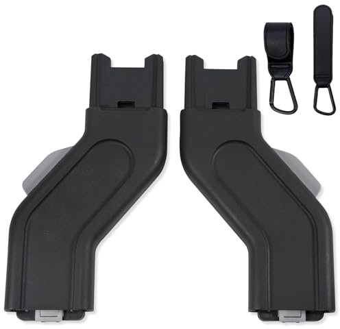 Henkgo Adaptateur supérieur compatible avec les poussettes/couffins UPPAbaby Vista et Vista V2, siège pour tout-petit, Aria, Mesa V2 ou Mesa Max Accessoires de sièges auto sécurisés pour bébé + 2