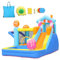 HBDSMLPL Bouncy Castle with Slide with Storage Bag/Blower,Slide and Ball Pit, Trampoline, Climbing, Bouncy Castles for Kids Aged 3-12,3.4×3.2×2.4M(LxWxH)
