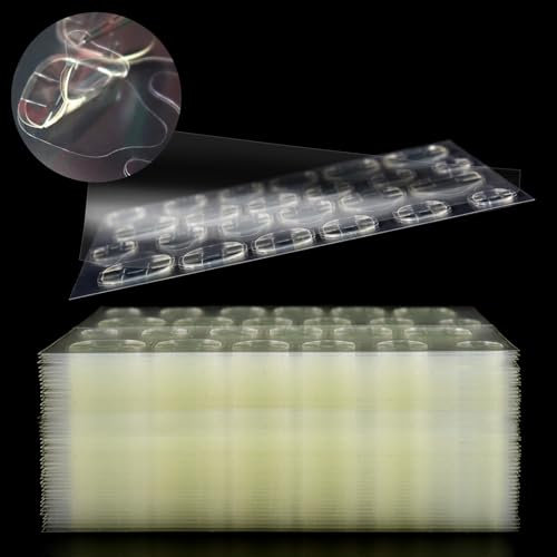 SIUSIO 1800 PCS Thin Breathable Nail Adhesive Tabs False Nail Tips 75 Sheets Super Sticky Double Sided Jelly Adhesive Tabs Nail Glue for Manicure Fake Nail-12 Sizes