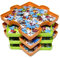 HUADADA Puzzle Sortiertabletts Kunststoff Puzzle Zubehör bis zu 1500 Teile Stapelbare Organisation Tragbarer Sortierhalter 7,5 x 7,5 (6 Stück)