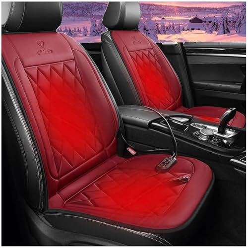 12V Asiento Calefactable Coche, CalefaccióN De Tres Velocidades, Antideslizante Funda Sillas Coche, para VehíCulos, Oficina,Red