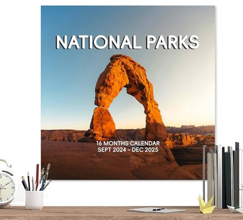 Wandkalender 2025 Nationalparks, Wandkalender Nationalparks - Monatskalender | Naturkalender Kalender von September 2024 bis Dezember 2025 zur Organisation der Planung