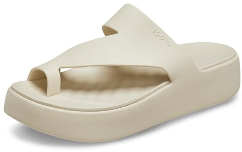 Crocs Herren Getaway Platform Toe Loop Sandalen, Sandstone, 36/37 EU