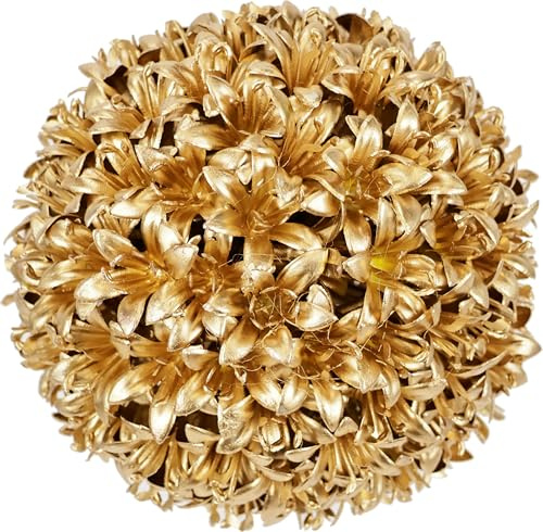 Künstliche Buchskugel 12cm Dekorative Pflanzenkugel Buchs Graskugel Partydeko Hochzeitsdeko Tischdeko Dekokugel Kugeln Kunstpflanze Kugel Ornament Kunstpflanze Hochzeit Party Dekor Silvester, Gold