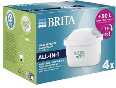 HSYH Filter Leitungswasserfilter, 4er Pack, Ersatzpatronen verbessern die Wasserqualität