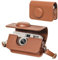 CAIYOULE Camera Case for Kodak EKTAR H35 H35N/F8/F9 Half Frame Film Camera, PU Leather Camera Case for Kodak Carrying Protective Case with Shoulder Strap, Brown (No Camera)