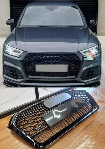 1948 GITTER GEEIGNET FÜR AUDI Q5 FY 2017-2020 LOOK RSQ5 QUATTRO QUATTRO SCHWARZ GLÄNZEND