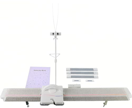 CGLYYDS LK150 Knitting Machine Silver Reed Knitting Machine 6.5mm Mid Gauge 150 Stitches Domestic Knitting Machine with Accessories,Household Sewing Tool Set