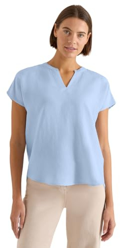 Cecil Leinenmix Bluse Fresh Water Blue XS