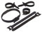H&S Bridas de Nylon Reutilizables - 50uds - Correas Ajustables de Nylon con Gancho y Bucle - Bridas Negras Resistentes para la Gestión de Cables de Ordenador