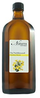 Naturra BIO Nachtkerzenöl kalt gepresst nativ 250ml im Glas unraffiniert vegan Naturkosmetik Rohstoff in Lebensmittelqualität - Oenothera Biennis oil organic