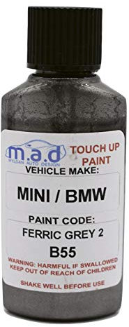 madAUTO TOUCH UP PAINT FOR BMW FERRIC GREY 2 ALLOY WHEEL B55 TOUCH UP PAINT 30ML CURB SCRATCH M SPORT