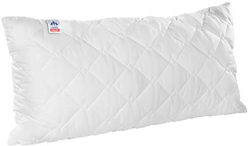 Irisette Kopfkissen Lotte mit Top Cool Gewebe, 95 Grad waschbar, inkl. Aufbewahrungstasche, 40 x 80 cm, weiß