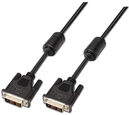 CABLE AISENS DVI-D MACHO A DVI-D MACHO SINGLE LINK 18+1 FERRITAS 1.8M NEGRO A117-0086