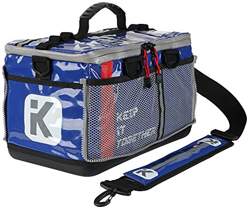 KITBRIX Sportausrüstungstasche - wasserdichte Tasche für Schwimmen, Radfahren, Laufen, Gym, Fußball, Triathlon Transition, Obstacle Course Racing - Navy