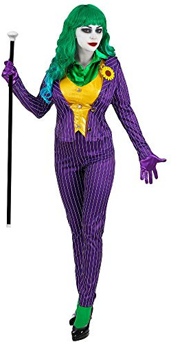 W WIDMANN MILANO Party Fashion - Horror Clown Kostüm | 3-teilig mit Jacke inkl. Bluse und Weste, Hose und Handschuhen, für Halloween, Karneval