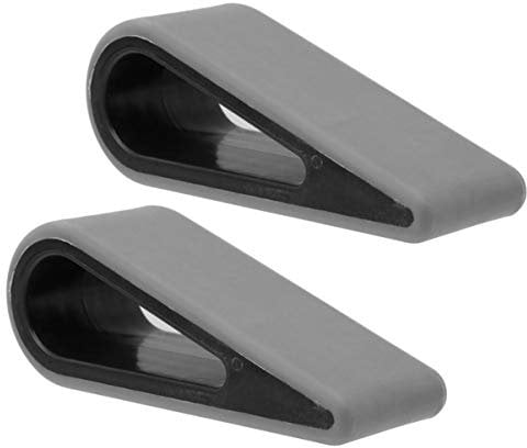 NUOBESTY 2Pcs Laptop Notebook Stand Anti-Slip Durable Silicone Elevation Stand Lightweight Portable Risers for Laptop Tablet Keyboard Black