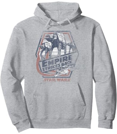 Star Wars The Empire Strikes Back AT-AT Distressed Poster Pullover Hoodie