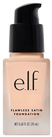 e.l.f. Flawless Finish Foundation, Lightweight & Medium Coverage, Semi-Matte Finish, Swan, 0.68 Fl Oz (20mL)