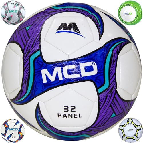 MCD SPORTS Football - Size 3, 4 & 5, Lightweight Soccer Ball for Boys, Girls, Kids & Adults (Astro Blue, 5)