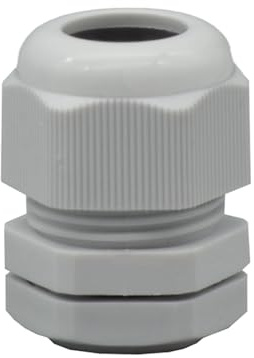 O4L - Outlet4Life IP67 Kabelverschraubung 5 Stück, wasserdicht mit Gegenmutter, metrisch M25 x 1,5 für 13-18mm Kabeldurchmesser, grau