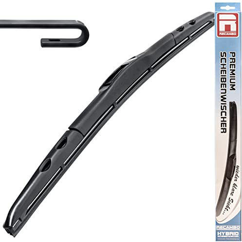 HYBRID Front Scheibenwischer FLEX AERO kompatibel für Mercedes E-Klasse | Typ W210 | BJ 1995-2002 - 600mm - Premium Qualität Wischerblatt - RECAMBO