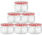 Devitre 6 er Set Marmeladengläser 250 ml Einmachgläser mit Etiketten und Deckel