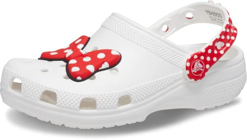 Crocs Kids' Disney Minnie Mouse Classic Clog White/Red Size 6 UK Child