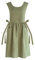 Premium Plus Size Schürze Verstellbare Taille Latzschürze, Weiche Baumwollmischung Schürze mit Taschen, Ideal für Küche,Garten,Backen,Entspannen,auch als Geschenk für Ihre Mutter oder Frau(XL,Grün)