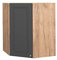 Vicco Armario Colgante de Esquina Fame-Line, Antracita-Oro/Roble Dorado, 57 cm